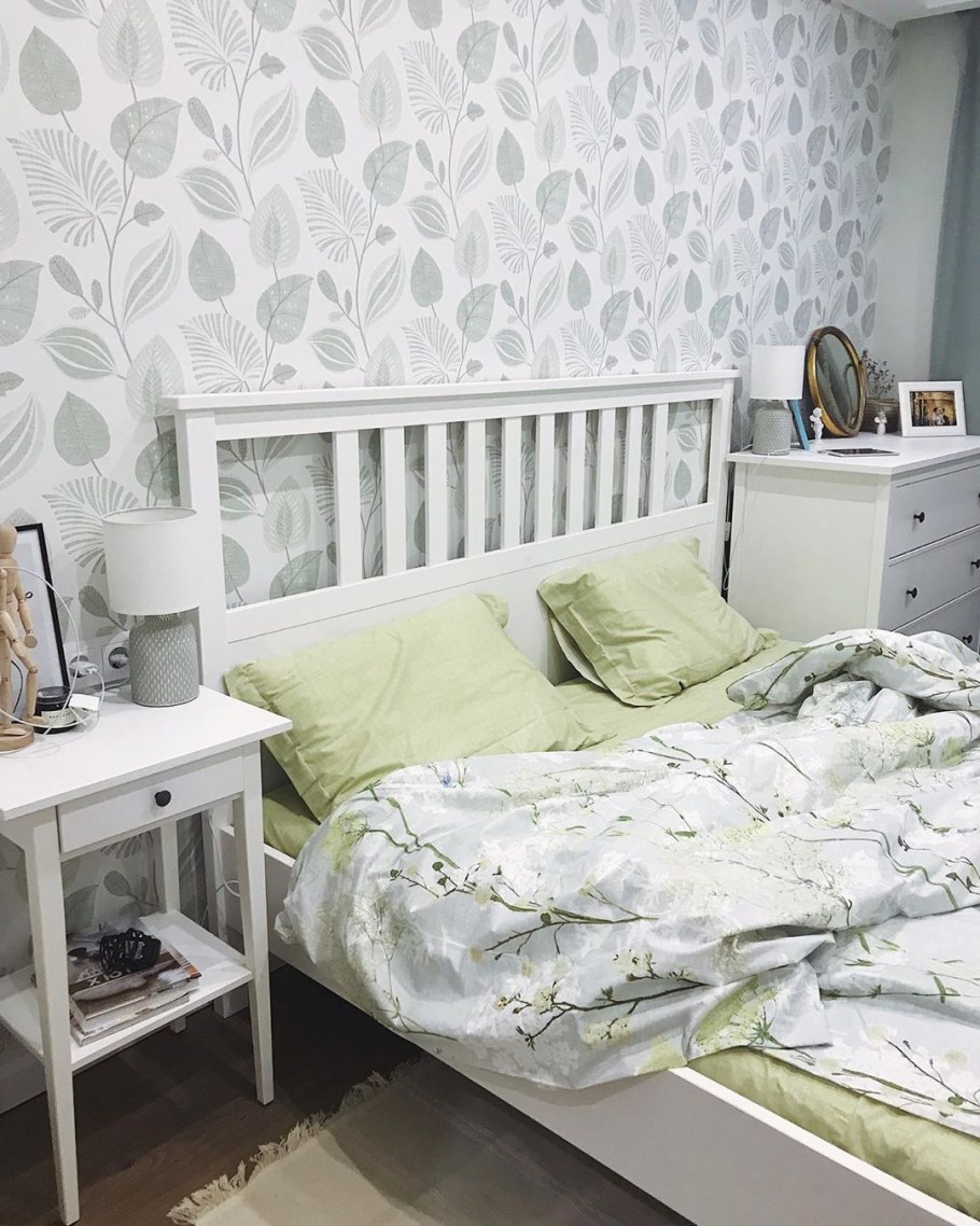 Спальня икеа в интерьере