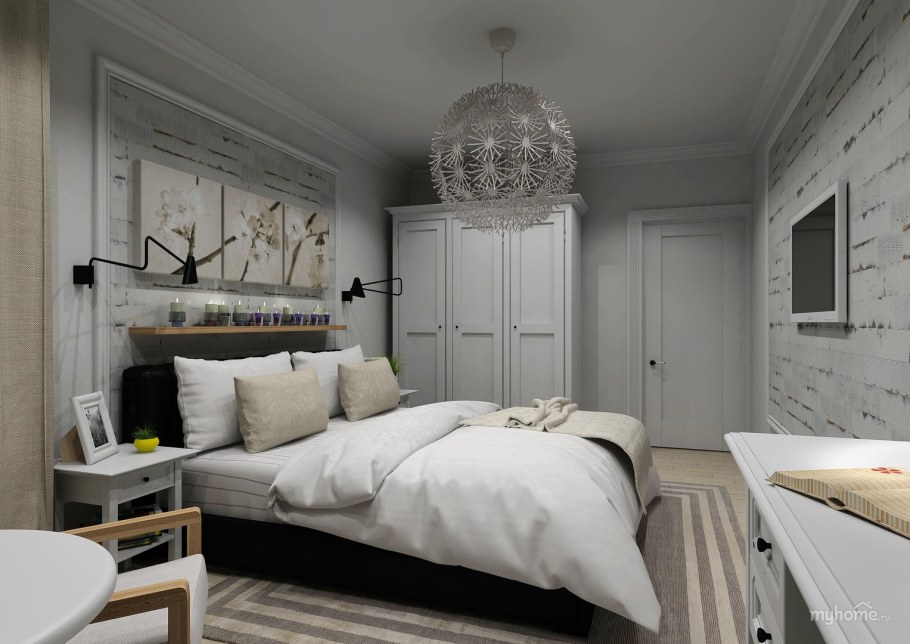 Спальня 9 кв м икеа