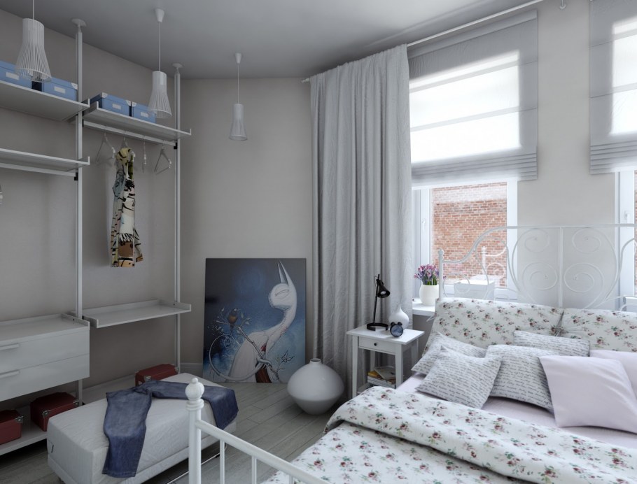 Спальня в стиле икеа реальные
