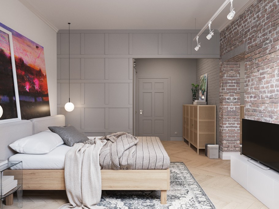 Спальня в современном стиле икеа