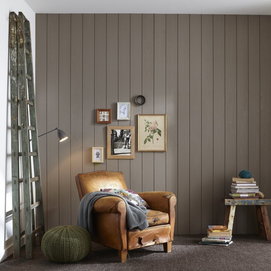 Окрашенная вагонка в интерьере