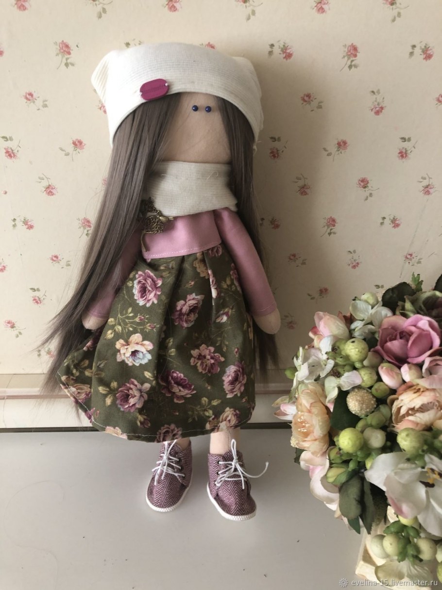 Кукла Тильда дама с собачкой