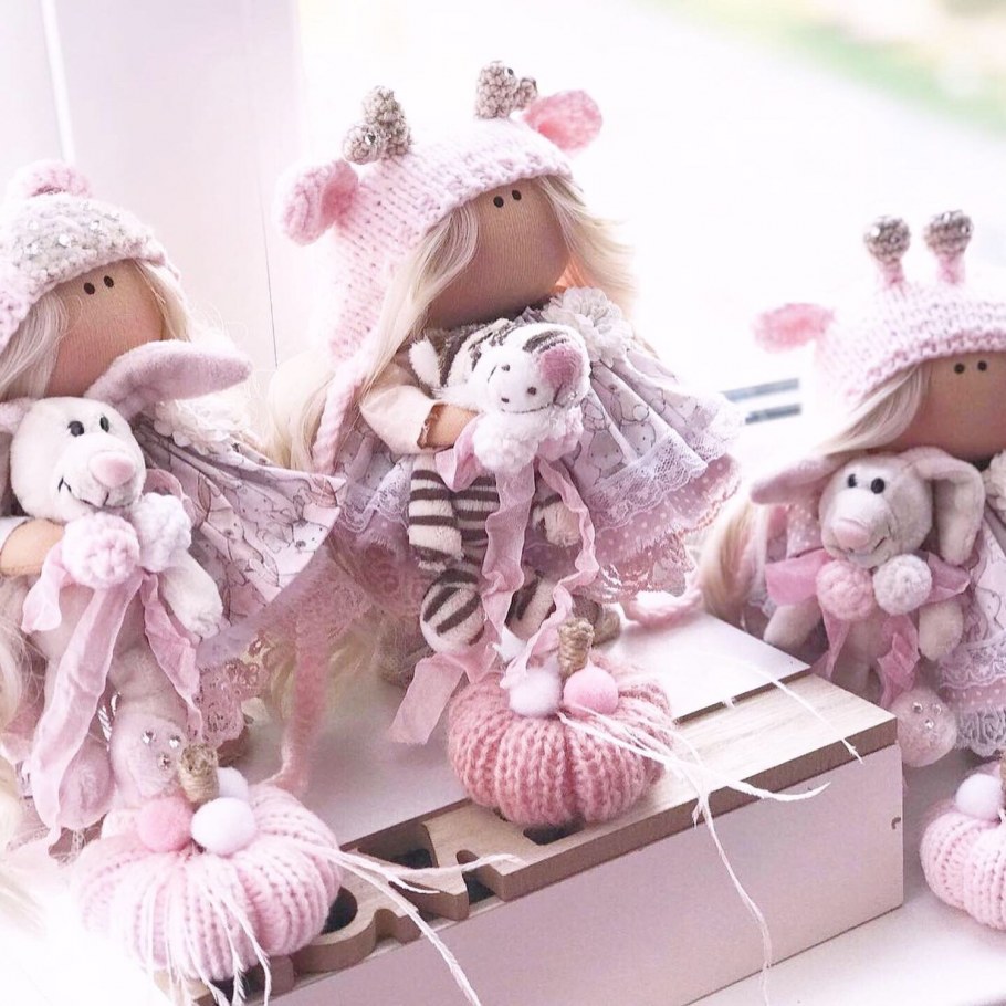 Кукла на чайник в стиле Тильда