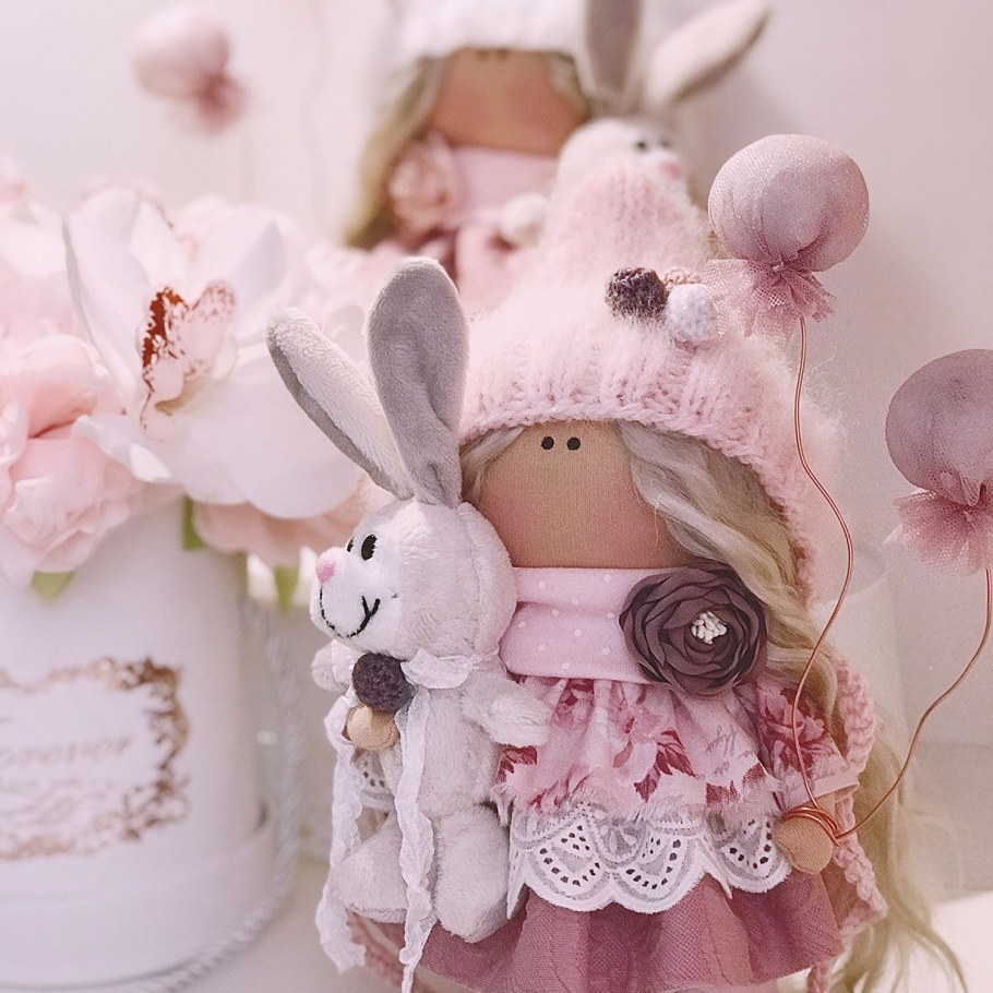 Куклы пакетница из ткани