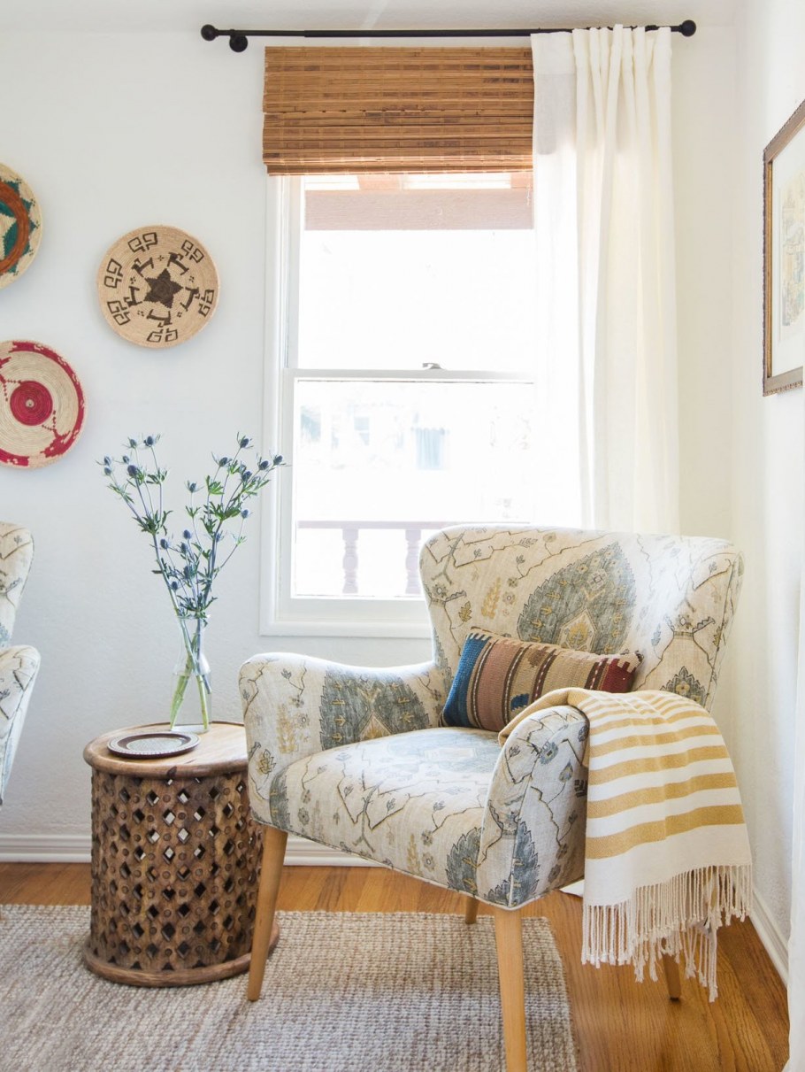 Жалюзи в интерьере бохо