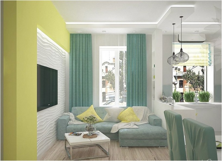 Комната-студия зал-кухня 18кв.м