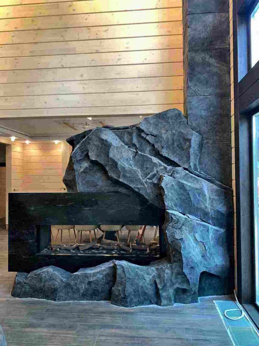 Отделка под скалу