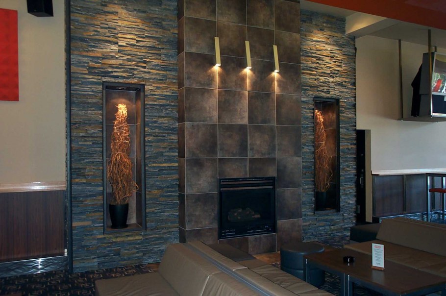 Сланец для отделки стен