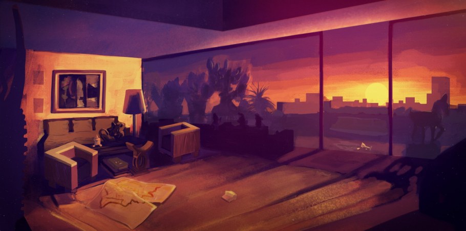 Комната ночью