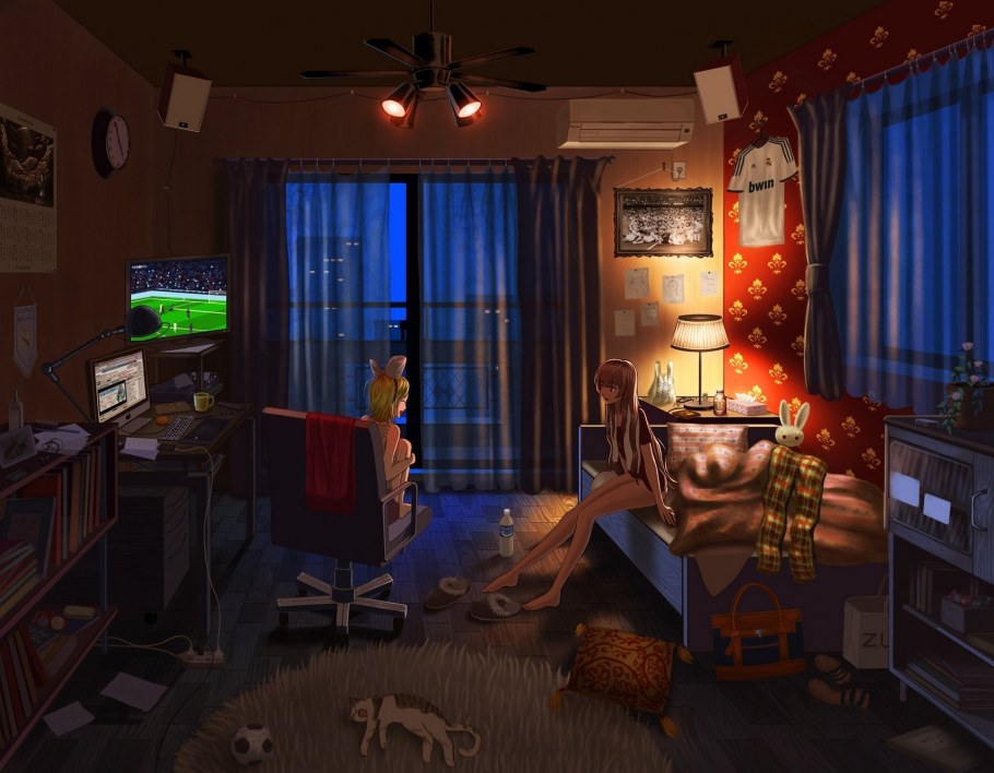 Комната амонг АС аниме