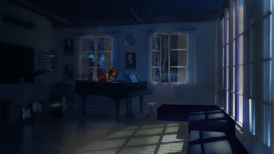 Аниме комната с кроватью для гача лайф