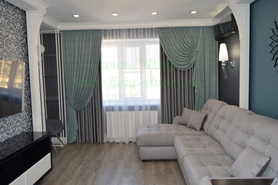 Шторы с подшторниками