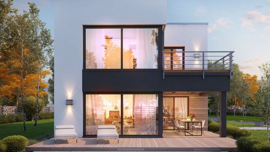 Дома с плоской крышей двухэтажные