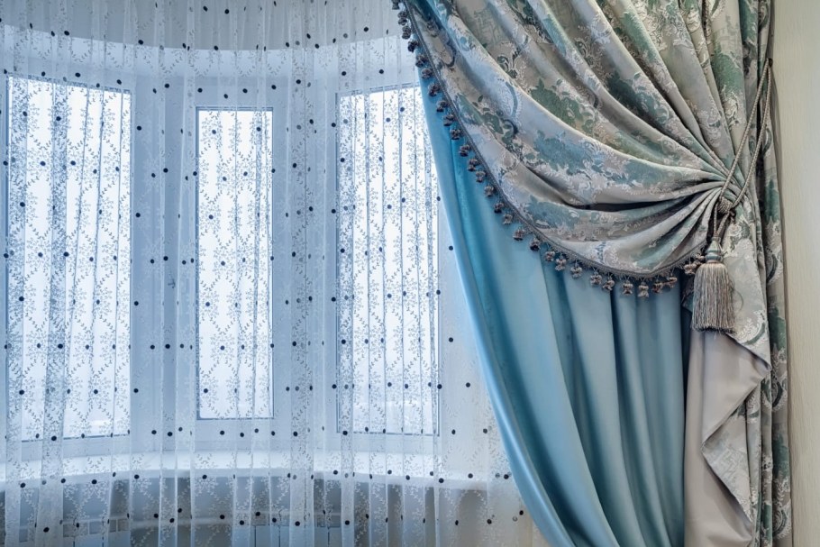 Шторы Верди морская волна