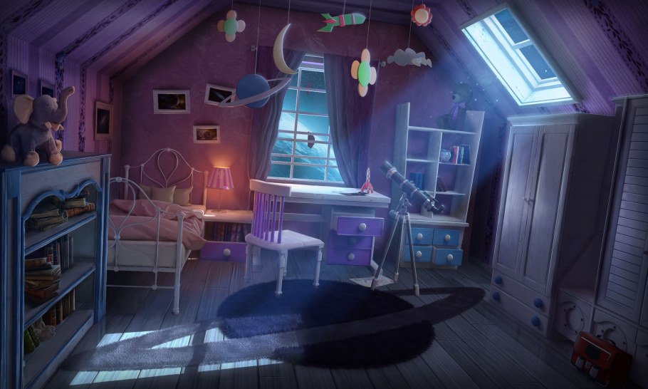 Комната в мультяшном стиле