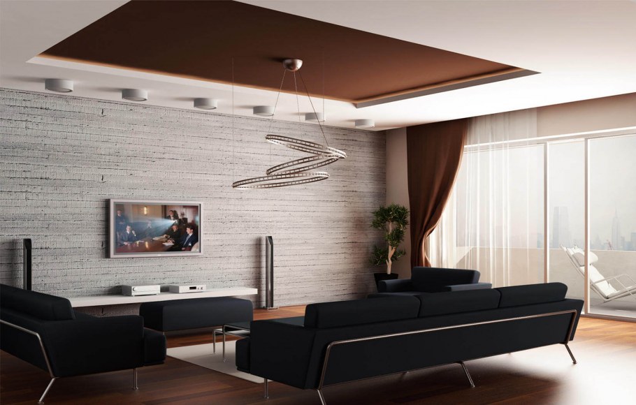 Потолок в гостиной