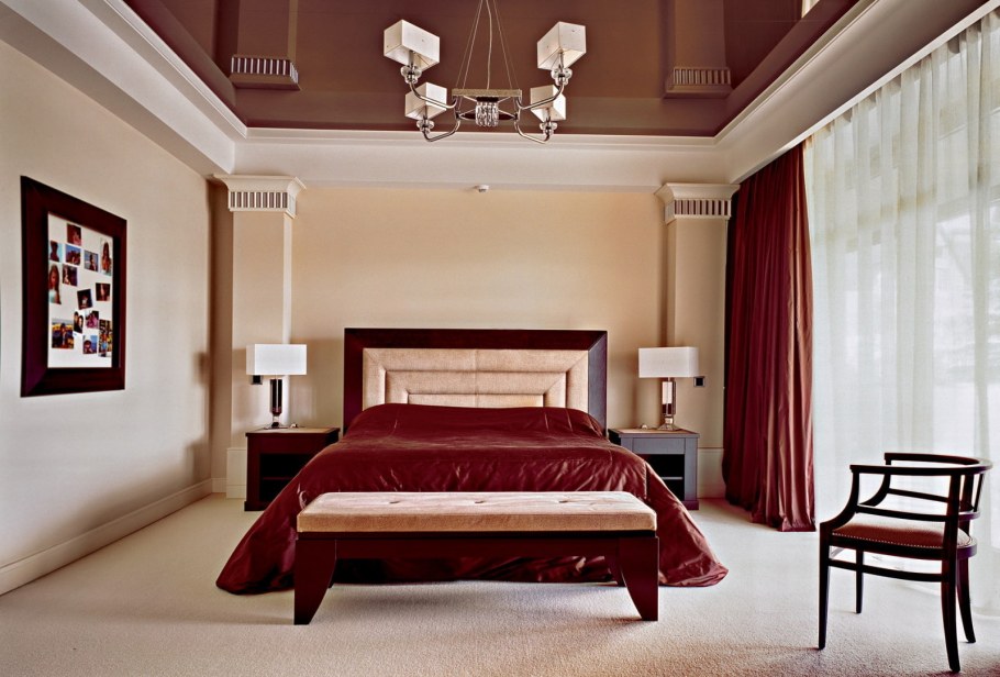 Бордовый в интерьере