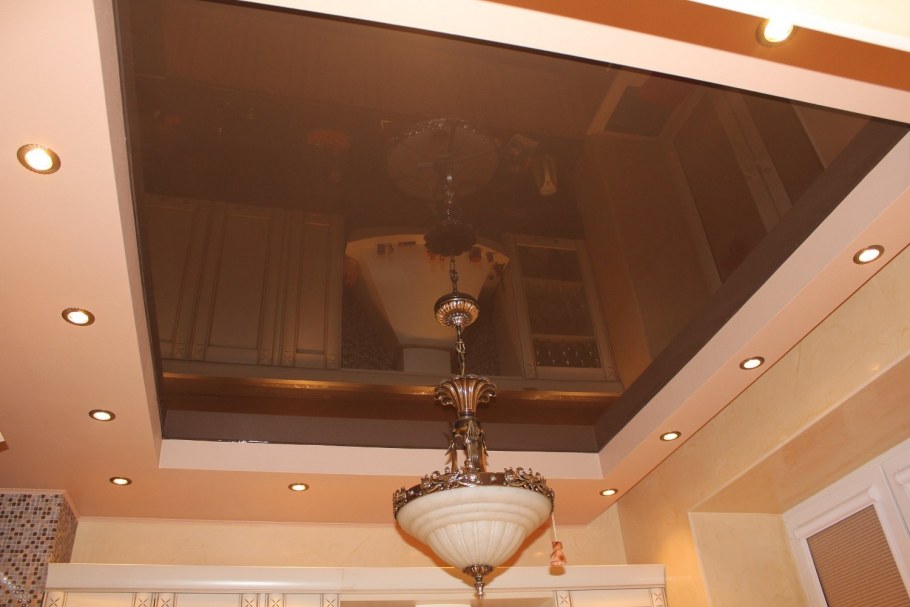 Потолки из гипсокартона для гостиной двухуровневые без люстры