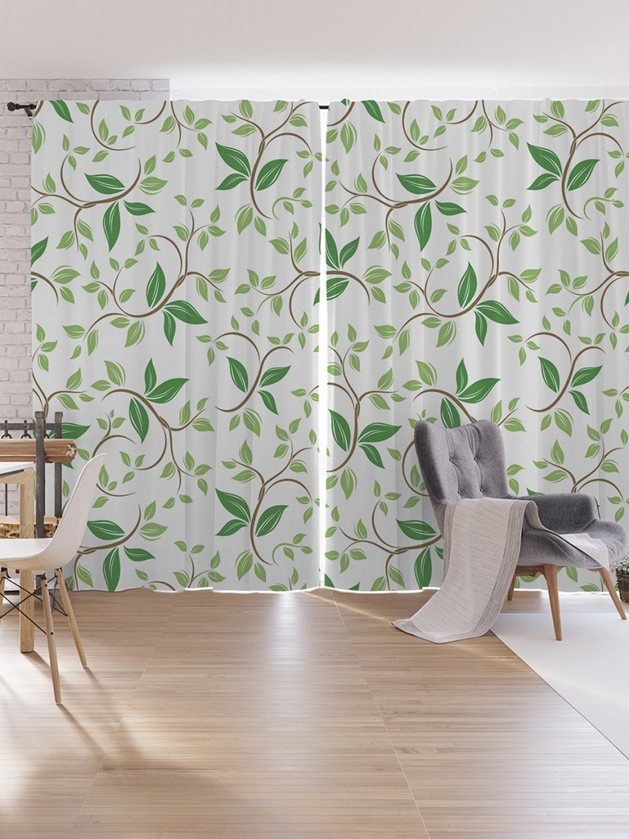 Обои шторками