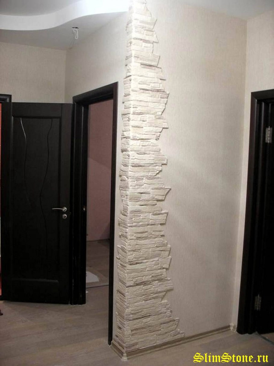 Отделка проемов искусственным камнем