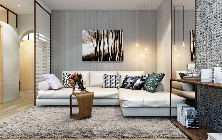 Спальня в трехкомнатной квартире