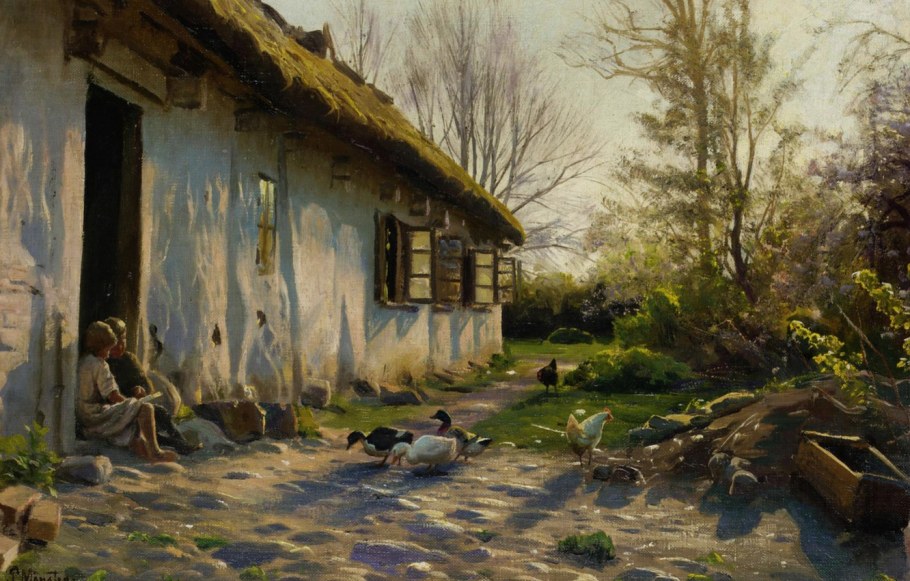 Художник педер Монстед Дания 1859-1941