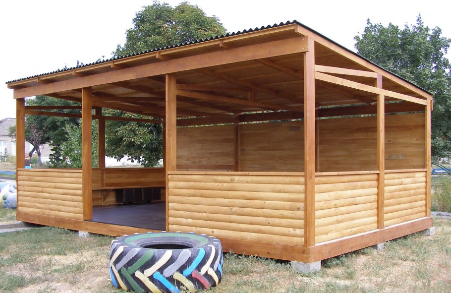 Беседка брусовая Gazebos