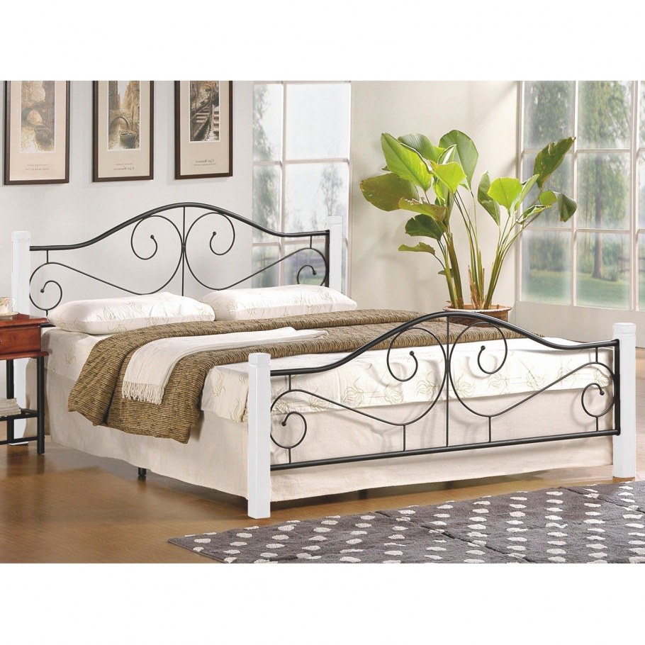 Кровать Signal Santana Velvet (античный розовый/дуб) 160/200