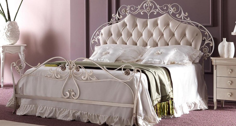 Corte zari: кровать двуспальная(foglia Argento Melange)