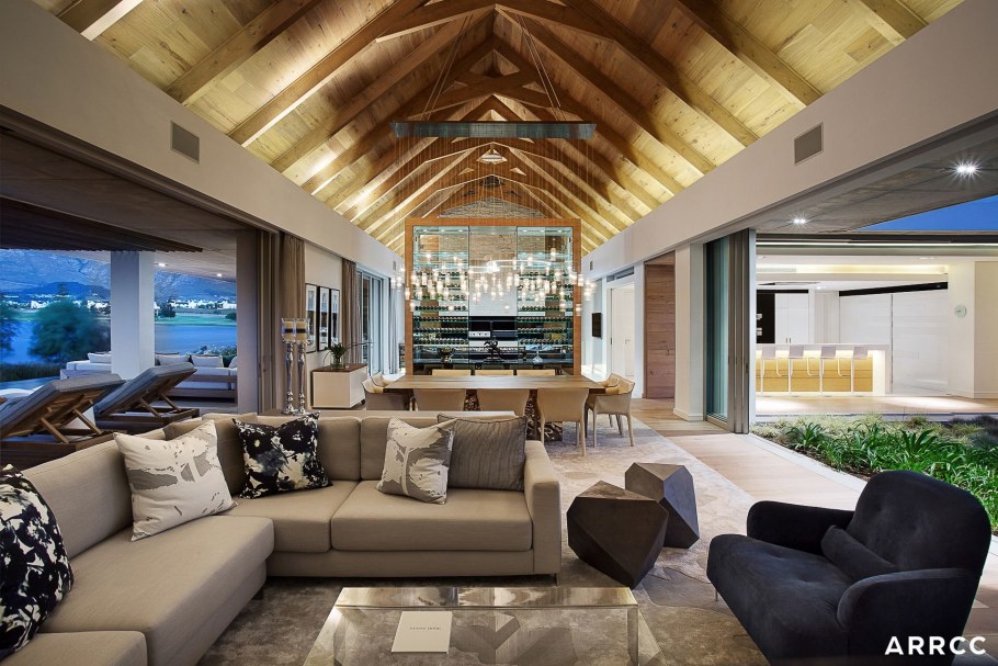 Гостиная в частном доме в стиле Контемпорари