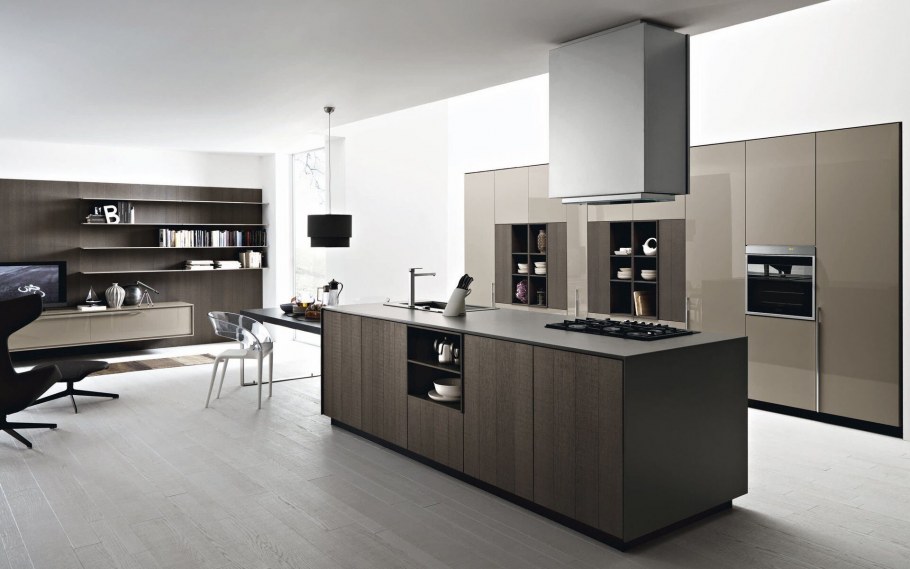 ТРИЯ кухня Одри серый шелк