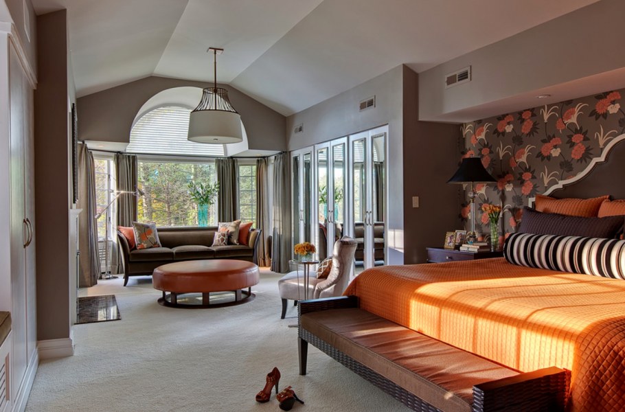 Большая спальня с зоной отдыха