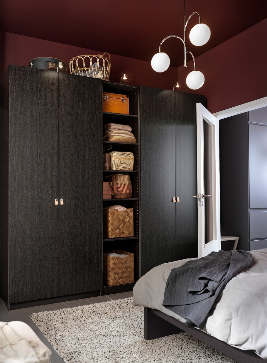 Гардероб ПАКС мореный ясень