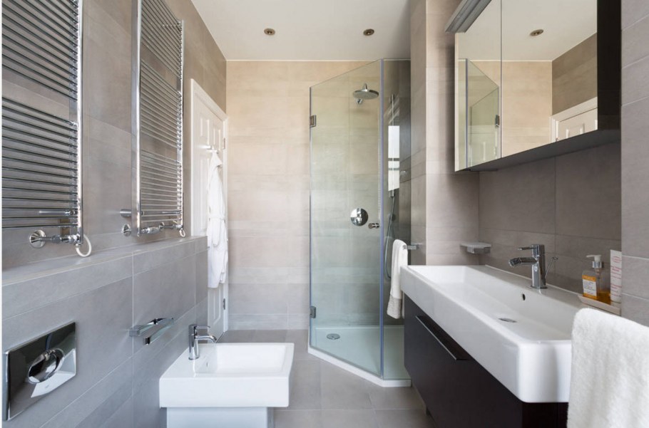 Маленькая ванная в стиле Контемпорари