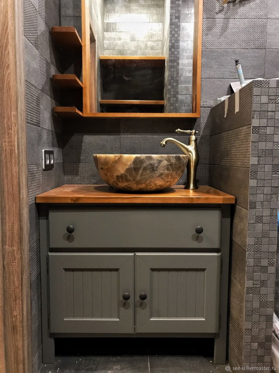 Тумба под раковину лофт 120х50