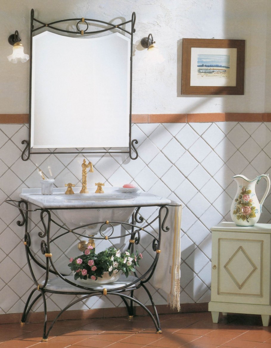 Кованная мебель для ванной комнаты