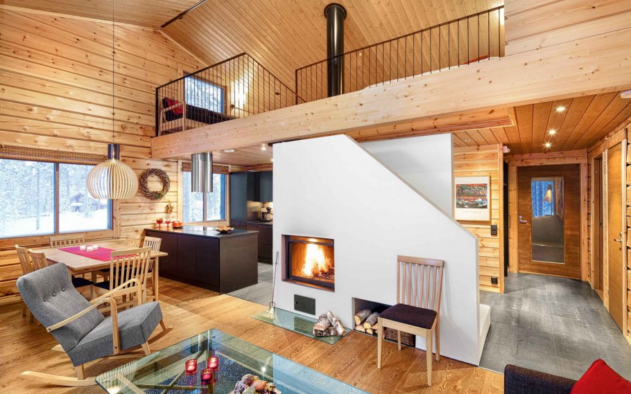 Дом из бруса проекты Скандинавия 130м2