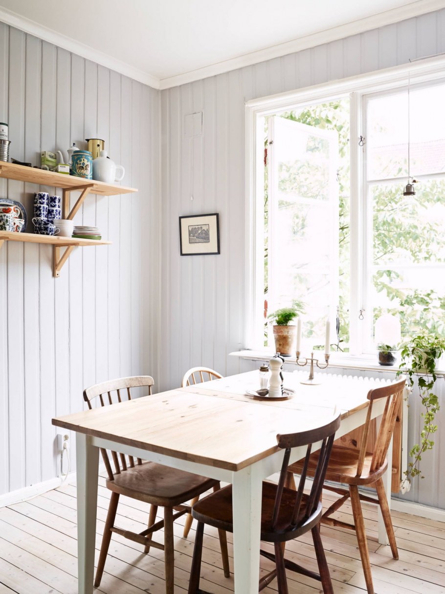 Вагонка в интерьере кухни