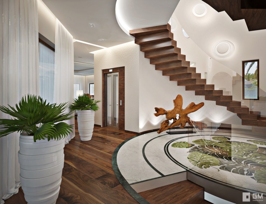 Дизайнерский интерьер дома интерната