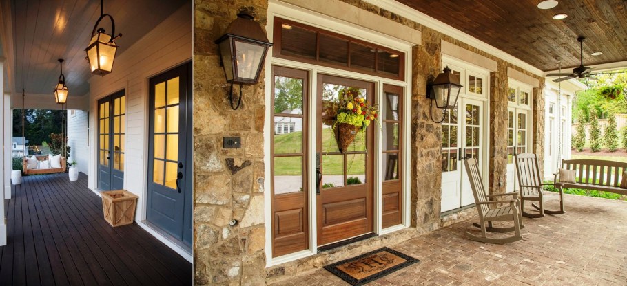 Красивые двери для веранды