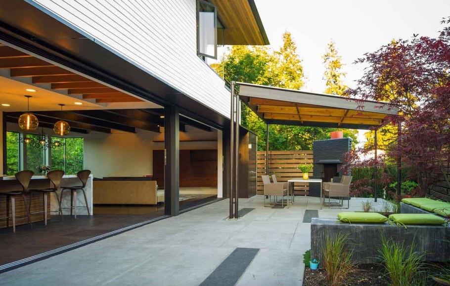 Навес в современном стиле