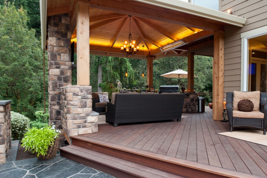 Терраса с барбекю