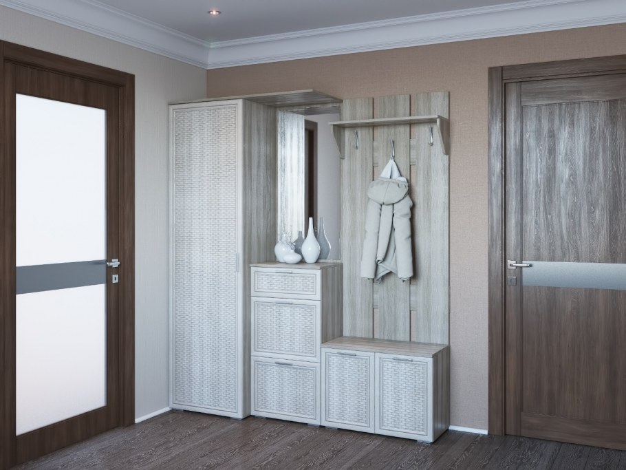 Икеа прихожая ХЕМНЭС белая