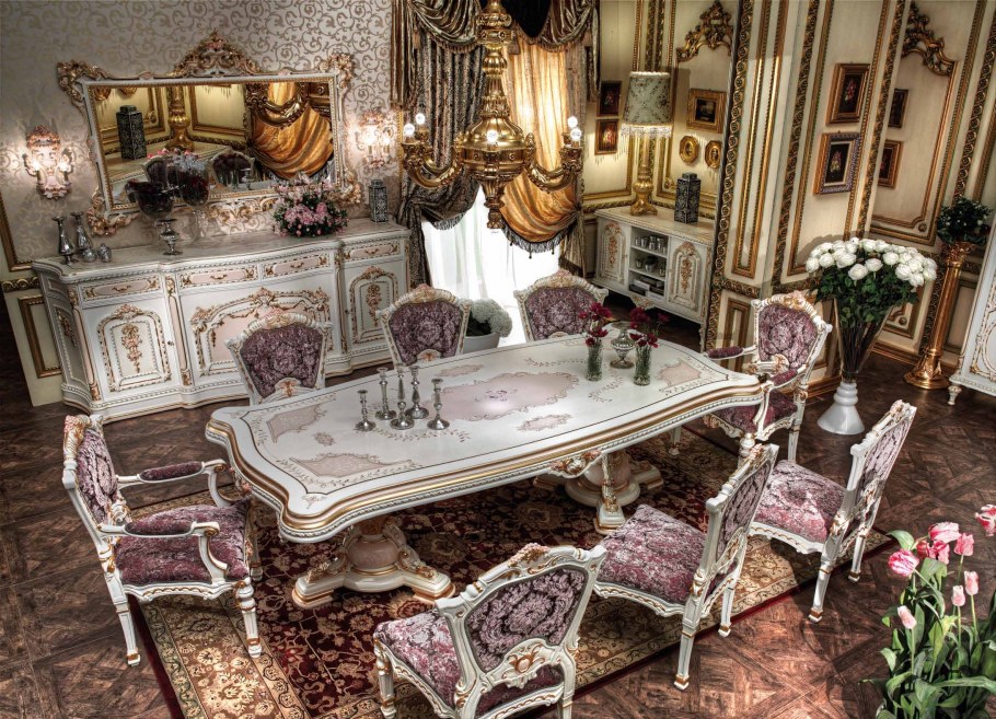 Стол классика обеденный на 20 персон