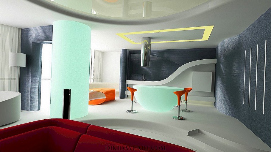 Гостиные в стиле футуризма