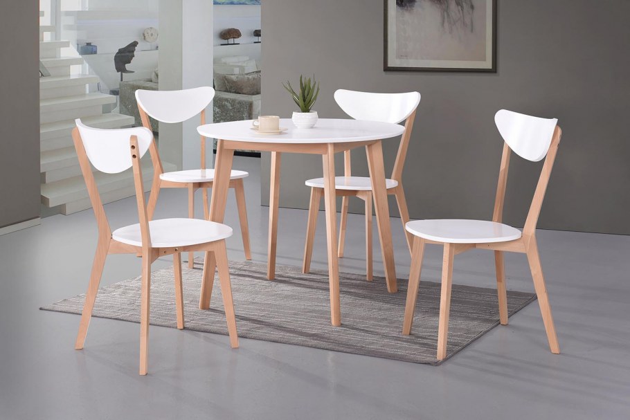 Стол обеденный Боско Bosco Buk бук+белый