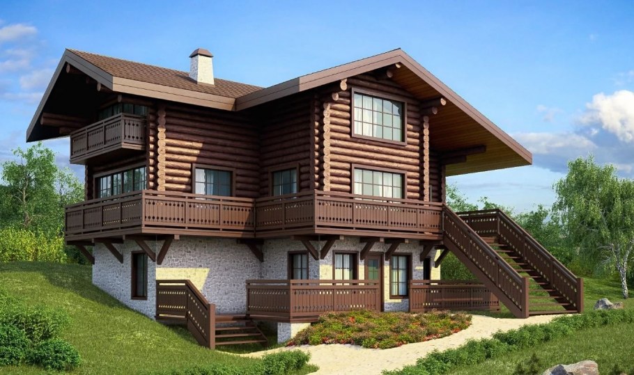 Дом Шале проекты двухэтажных домов