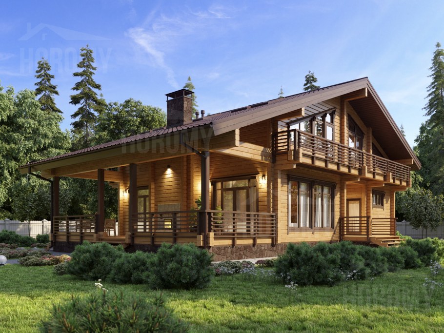 Шале из клееного бруса "Алпин"