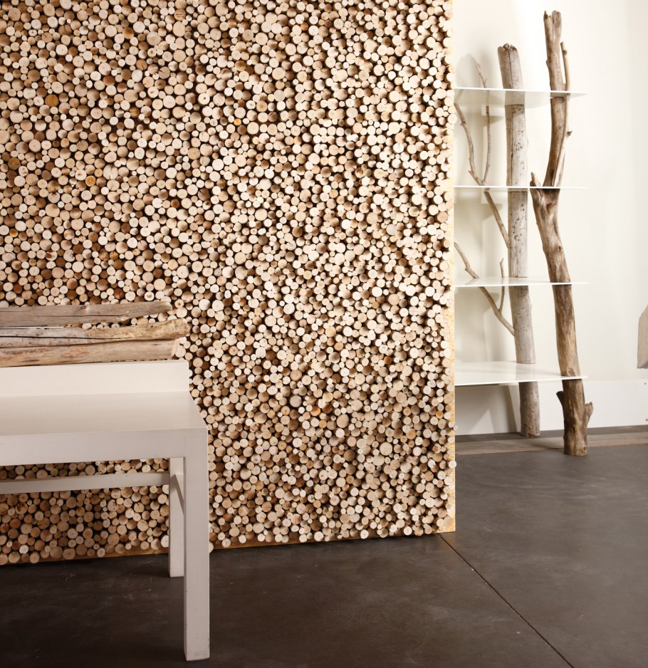 Необычные материалы для декора стен