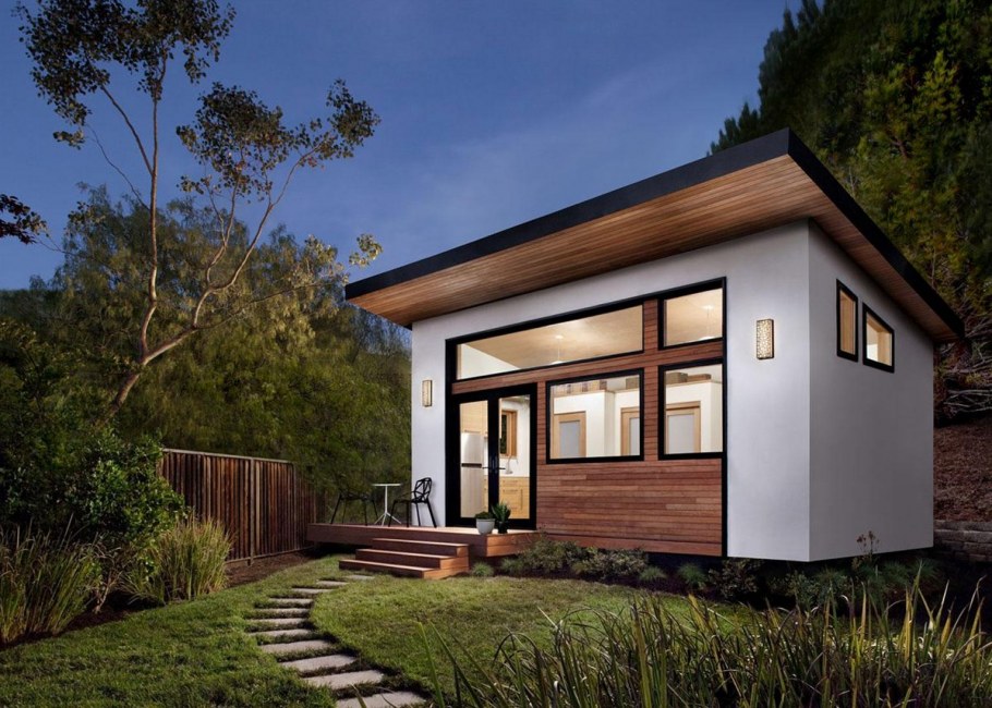 Tiny House с односкатной крышей